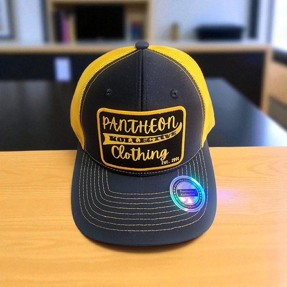 Pantheon Black and Yellow Cap